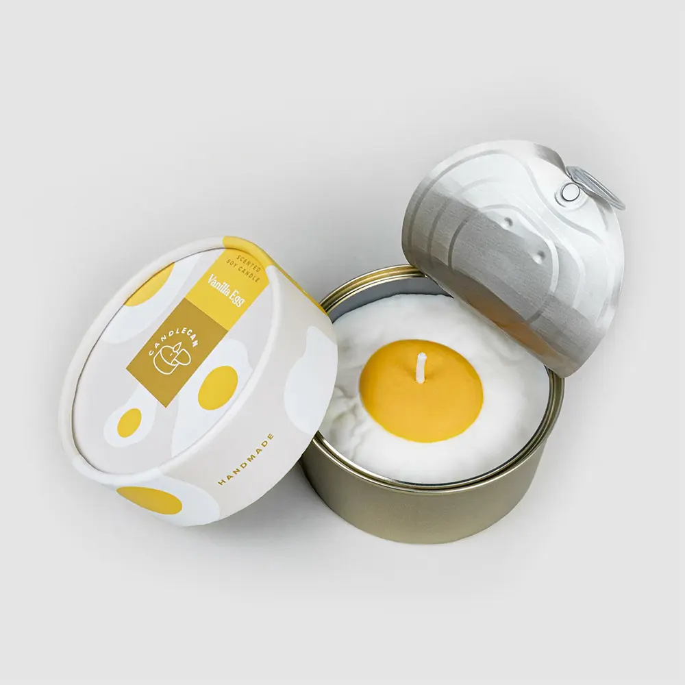 Candle Can in Vanilla Egg
